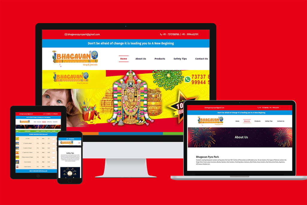 Sivakasi cracker website builder